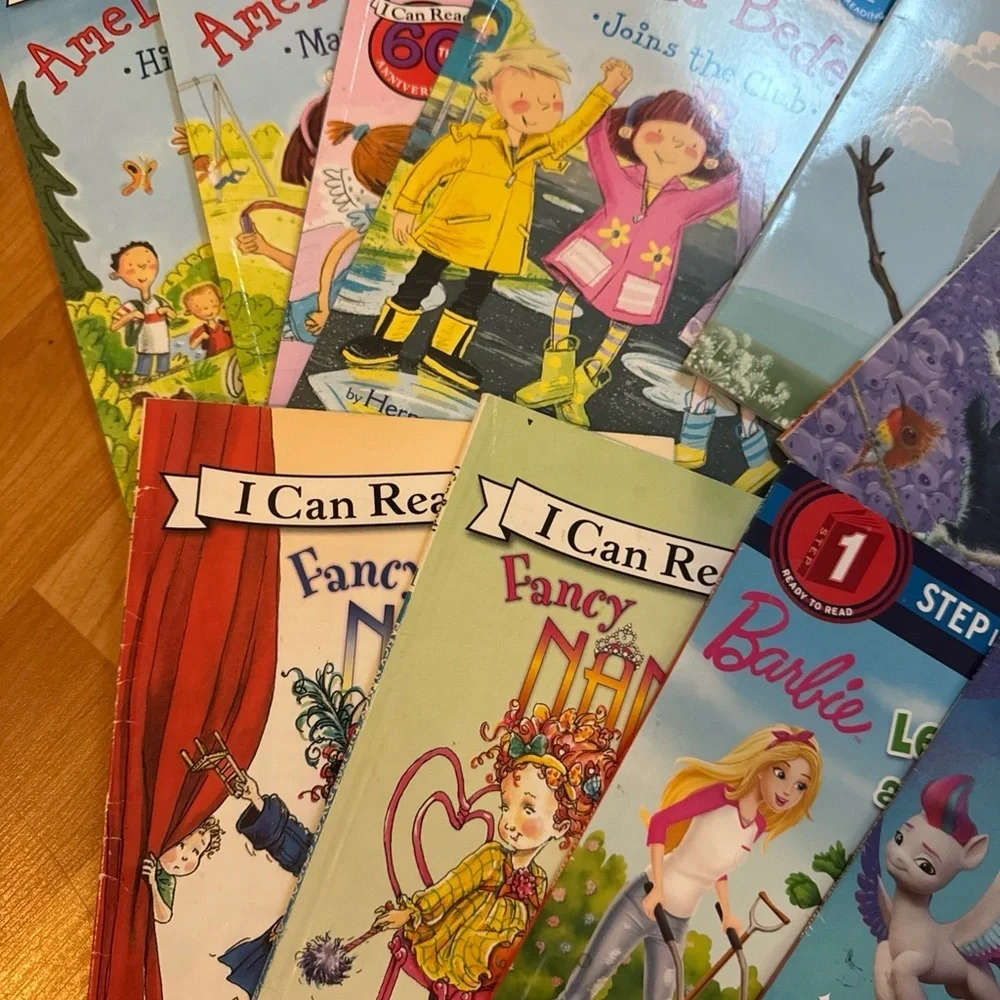Lot Of 10 Little Kids Step Into Reading Book Bundle Amelia Bedelia Girls Reading